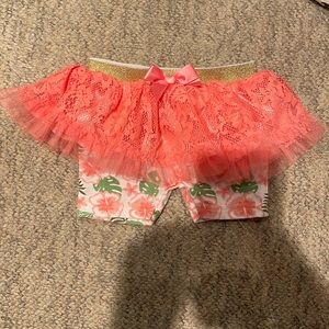 (15for$10) pink and gold skirt
